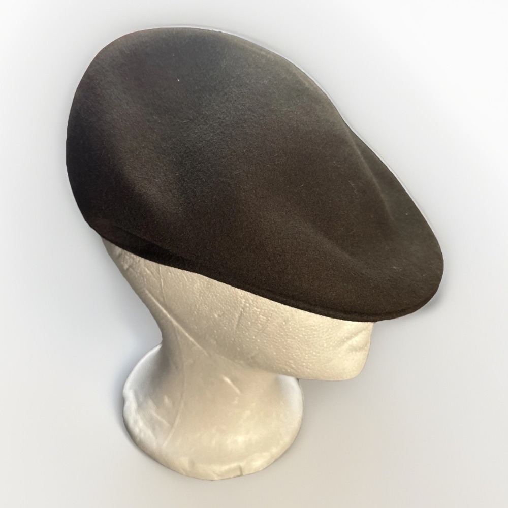 VTG Men's Stetson Medium Wool Newsboy Cabbie Flat Driving Cap BROWN Hat